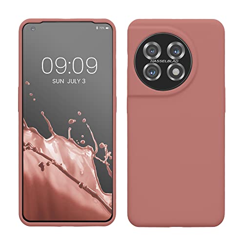 kwmobile Hülle kompatibel mit OnePlus 11 Hülle - Silikon Handy Case - Handyhülle weiche Oberfläche - kabelloses Laden - Winter Rose kwmobile Hülle kompatibel mit OnePlus 11 Hülle - Silikon Handy Case - Handyhülle weiche Oberfläche - kabelloses Laden - Winter Rose von kwmobile