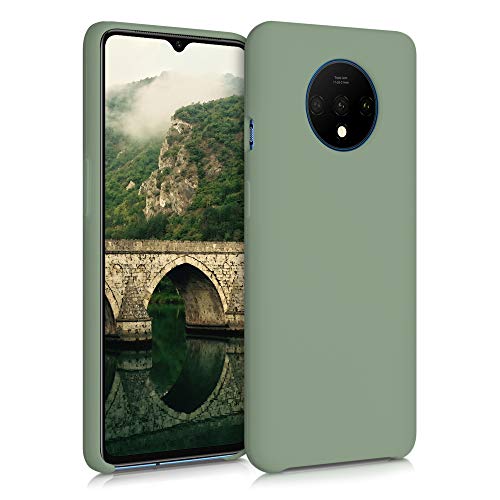 kwmobile Hülle kompatibel mit OnePlus 7T Hülle - Silikon Handy Case - Handyhülle weiche Oberfläche - kabelloses Laden - Graugrün kwmobile Hülle kompatibel mit OnePlus 7T Hülle - Silikon Handy Case - Handyhülle weiche Oberfläche - kabelloses Laden - Graugrün von kwmobile