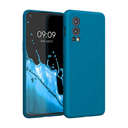 kwmobile Hülle kompatibel mit OnePlus Nord 2 5G Hülle - Silikon Handy Case - Handyhülle weiche Oberfläche - kabelloses Laden - Karibikblau kwmobile Hülle kompatibel mit OnePlus Nord 2 5G Hülle - Silikon Handy Case - Handyhülle weiche Oberfläche - kabelloses Laden - Karibikblau von kwmobile