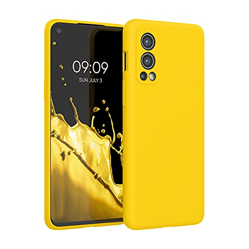 kwmobile Hülle kompatibel mit OnePlus Nord 2 5G Hülle - Silikon Handy Case - Handyhülle weiche Oberfläche - kabelloses Laden - Strahlend Gelb kwmobile Hülle kompatibel mit OnePlus Nord 2 5G Hülle - Silikon Handy Case - Handyhülle weiche Oberfläche - kabelloses Laden - Strahlend Gelb von kwmobile