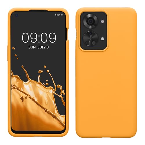 kwmobile Hülle kompatibel mit OnePlus Nord 2T 5G Hülle - Silikon Handy Case - Handyhülle weiche Oberfläche - kabelloses Laden - Fruity Orange kwmobile Hülle kompatibel mit OnePlus Nord 2T 5G Hülle - Silikon Handy Case - Handyhülle weiche Oberfläche - kabelloses Laden - Fruity Orange von kwmobile