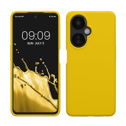 kwmobile Hülle kompatibel mit OnePlus Nord CE 3 Lite 5G / Nord N30 5G Hülle - Silikon Handy Case - Handyhülle weiche Oberfläche - kabelloses Laden - Strahlend Gelb von kwmobile