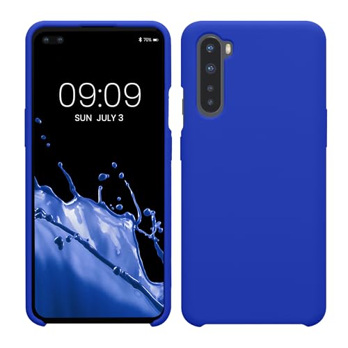 kwmobile Hülle kompatibel mit OnePlus Nord Hülle - Silikon Handy Case - Handyhülle weiche Oberfläche - kabelloses Laden - Baltik Blau von kwmobile