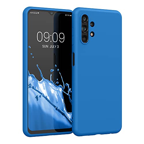 kwmobile Hülle kompatibel mit Samsung Galaxy A13 4G Hülle - weiches TPU Silikon Case - Cover geeignet für kabelloses Laden - Blue Reef von kwmobile