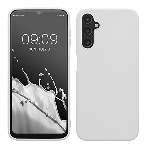 kwmobile Hülle kompatibel mit Samsung Galaxy A14 5G Hülle - weiches TPU Silikon Case - Cover geeignet für kabelloses Laden - Weiß matt kwmobile Hülle kompatibel mit Samsung Galaxy A14 5G Hülle - weiches TPU Silikon Case - Cover geeignet für kabelloses Laden - Weiß matt von kwmobile