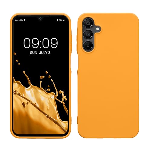 kwmobile Hülle kompatibel mit Samsung Galaxy A15 5G Hülle - weiches TPU Silikon Case - Cover geeignet für kabelloses Laden - Fruity Orange von kwmobile