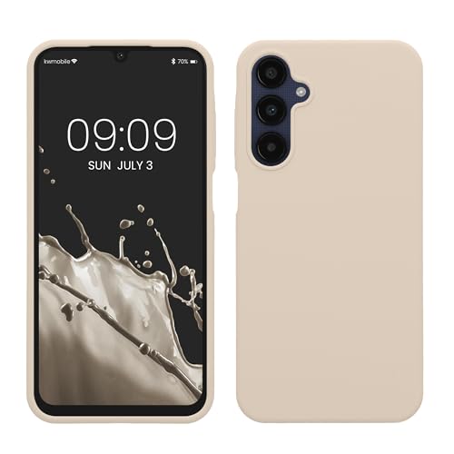 kwmobile Hülle kompatibel mit Samsung Galaxy A25 Hülle - Silikon Handy Case - Handyhülle weiche Oberfläche - kabelloses Laden - Creme matt kwmobile Hülle kompatibel mit Samsung Galaxy A25 Hülle - Silikon Handy Case - Handyhülle weiche Oberfläche - kabelloses Laden - Creme matt von kwmobile