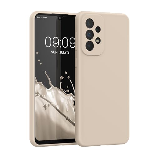 kwmobile Hülle kompatibel mit Samsung Galaxy A33 5G Hülle - Silikon Handy Case - Handyhülle weiche Oberfläche - kabelloses Laden - Creme kwmobile Hülle kompatibel mit Samsung Galaxy A33 5G Hülle - Silikon Handy Case - Handyhülle weiche Oberfläche - kabelloses Laden - Creme von kwmobile