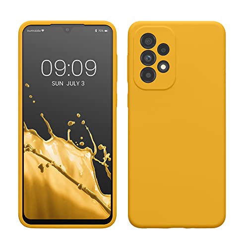 kwmobile Hülle kompatibel mit Samsung Galaxy A33 5G Hülle - Silikon Handy Case - Handyhülle weiche Oberfläche - kabelloses Laden - Honiggelb kwmobile Hülle kompatibel mit Samsung Galaxy A33 5G Hülle - Silikon Handy Case - Handyhülle weiche Oberfläche - kabelloses Laden - Honiggelb von kwmobile