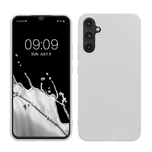 kwmobile Hülle kompatibel mit Samsung Galaxy A34 5G Hülle - weiches TPU Silikon Case - Cover geeignet für kabelloses Laden - Weiß matt kwmobile Hülle kompatibel mit Samsung Galaxy A34 5G Hülle - weiches TPU Silikon Case - Cover geeignet für kabelloses Laden - Weiß matt von kwmobile