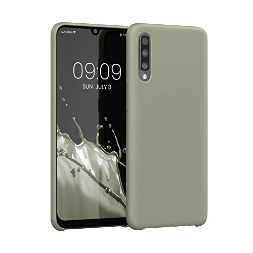 kwmobile Hülle kompatibel mit Samsung Galaxy A50 Hülle - Silikon Handy Case - Handyhülle weiche Oberfläche - kabelloses Laden - Graugrün kwmobile Hülle kompatibel mit Samsung Galaxy A50 Hülle - Silikon Handy Case - Handyhülle weiche Oberfläche - kabelloses Laden - Graugrün von kwmobile