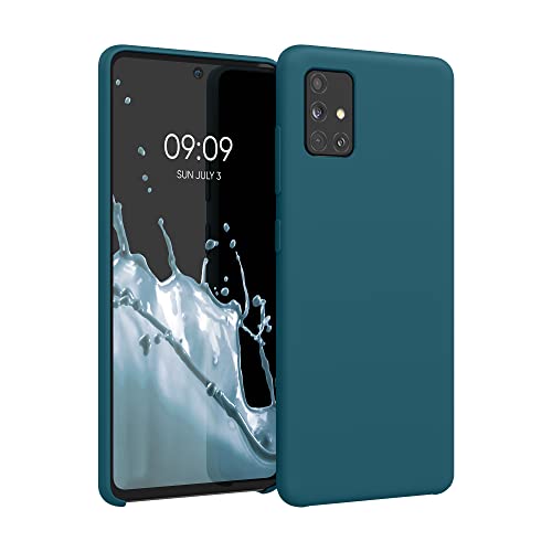 kwmobile Hülle kompatibel mit Samsung Galaxy A51 Hülle - Silikon Handy Case - Handyhülle weiche Oberfläche - kabelloses Laden - Petrol matt kwmobile Hülle kompatibel mit Samsung Galaxy A51 Hülle - Silikon Handy Case - Handyhülle weiche Oberfläche - kabelloses Laden - Petrol matt von kwmobile