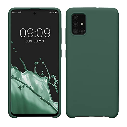 kwmobile Hülle kompatibel mit Samsung Galaxy A51 Hülle - Silikon Handy Case - Handyhülle weiche Oberfläche - kabelloses Laden - Tannengrün kwmobile Hülle kompatibel mit Samsung Galaxy A51 Hülle - Silikon Handy Case - Handyhülle weiche Oberfläche - kabelloses Laden - Tannengrün von kwmobile