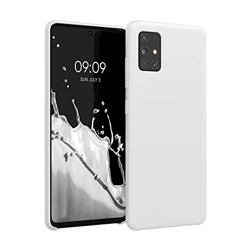 kwmobile Hülle kompatibel mit Samsung Galaxy A51 Hülle - Silikon Handy Case - Handyhülle weiche Oberfläche - kabelloses Laden - Weiß matt kwmobile Hülle kompatibel mit Samsung Galaxy A51 Hülle - Silikon Handy Case - Handyhülle weiche Oberfläche - kabelloses Laden - Weiß matt von kwmobile