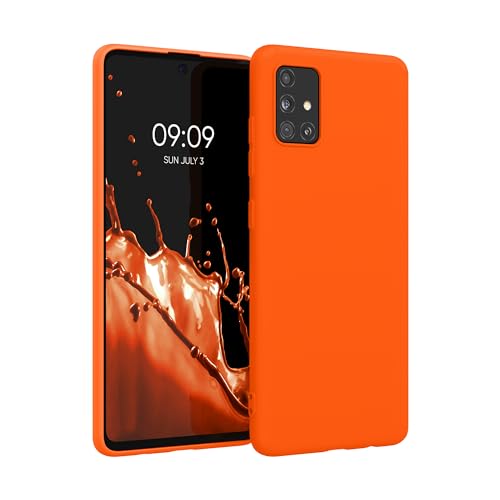 kwmobile Hülle kompatibel mit Samsung Galaxy A51 Hülle - weiches TPU Silikon Case - Cover geeignet für kabelloses Laden - Neon Orange kwmobile Hülle kompatibel mit Samsung Galaxy A51 Hülle - weiches TPU Silikon Case - Cover geeignet für kabelloses Laden - Neon Orange von kwmobile