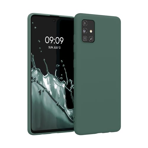 kwmobile Hülle kompatibel mit Samsung Galaxy A51 Hülle - weiches TPU Silikon Case - Cover geeignet für kabelloses Laden - Tannengrün kwmobile Hülle kompatibel mit Samsung Galaxy A51 Hülle - weiches TPU Silikon Case - Cover geeignet für kabelloses Laden - Tannengrün von kwmobile