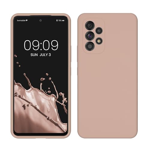 kwmobile Hülle kompatibel mit Samsung Galaxy A53 5G Hülle - Silikon Handy Case - Handyhülle weiche Oberfläche - kabelloses Laden - Altrosa kwmobile Hülle kompatibel mit Samsung Galaxy A53 5G Hülle - Silikon Handy Case - Handyhülle weiche Oberfläche - kabelloses Laden - Altrosa von kwmobile