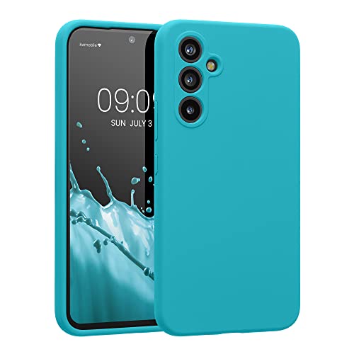 kwmobile Hülle kompatibel mit Samsung Galaxy A54 5G Hülle - A54 Case gummiert - Silikon Handyhülle - Schutzhülle Cool Glacier von kwmobile