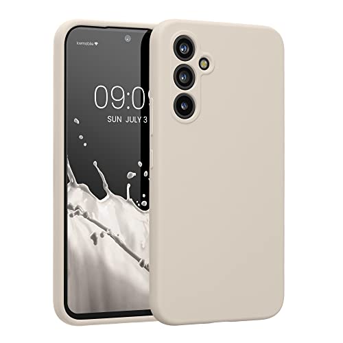 kwmobile Hülle kompatibel mit Samsung Galaxy A54 5G Hülle - A54 Case gummiert - Silikon Handyhülle - Schutzhülle Creme matt von kwmobile