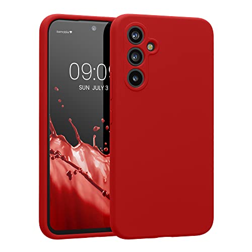 kwmobile Hülle kompatibel mit Samsung Galaxy A54 5G Hülle - A54 Case gummiert - Silikon Handyhülle - Schutzhülle Klassisch Rot von kwmobile