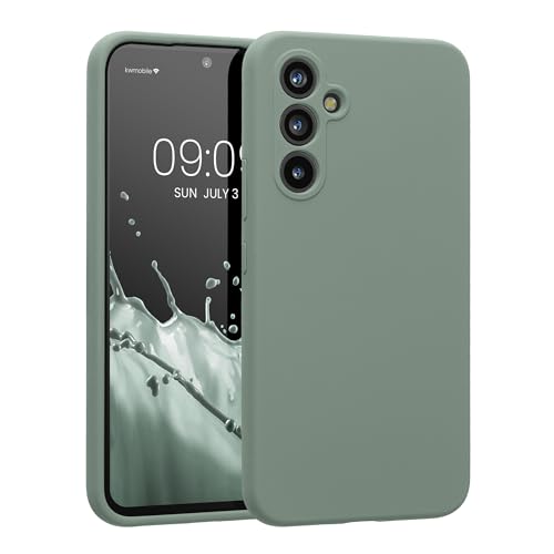 kwmobile Hülle kompatibel mit Samsung Galaxy A54 5G Hülle - A54 Case gummiert - Silikon Handyhülle - Schutzhülle Rainwashed Grün kwmobile Hülle kompatibel mit Samsung Galaxy A54 5G Hülle - A54 Case gummiert - Silikon Handyhülle - Schutzhülle Rainwashed Grün von kwmobile