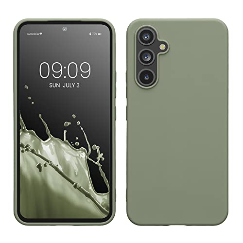 kwmobile Hülle kompatibel mit Samsung Galaxy A54 5G Hülle - TPU Silikon Handyhülle - Schutzhülle stoßabsorbierend flexibel - Case in Graugrün von kwmobile