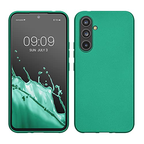kwmobile Hülle kompatibel mit Samsung Galaxy A54 5G Hülle - TPU Silikon Handyhülle - Schutzhülle stoßabsorbierend flexibel - Case in Metallic Dunkelgrün kwmobile Hülle kompatibel mit Samsung Galaxy A54 5G Hülle - TPU Silikon Handyhülle - Schutzhülle stoßabsorbierend flexibel - Case in Metallic Dunkelgrün von kwmobile