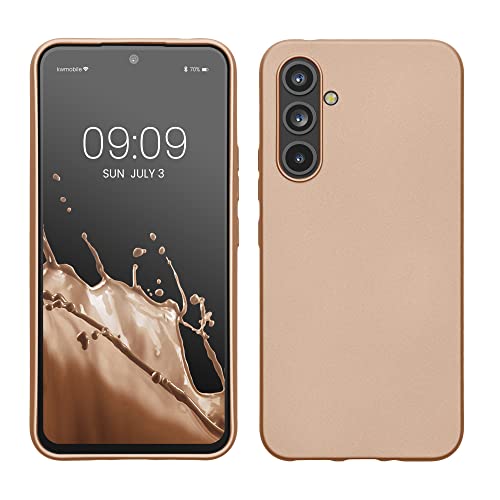 kwmobile Hülle kompatibel mit Samsung Galaxy A54 5G Hülle - TPU Silikon Handyhülle - Schutzhülle stoßabsorbierend flexibel - Case in Metallic Gold kwmobile Hülle kompatibel mit Samsung Galaxy A54 5G Hülle - TPU Silikon Handyhülle - Schutzhülle stoßabsorbierend flexibel - Case in Metallic Gold von kwmobile