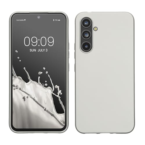 kwmobile Hülle kompatibel mit Samsung Galaxy A54 5G Hülle - TPU Silikon Handyhülle - Schutzhülle stoßabsorbierend flexibel - Case in Metallic Silber von kwmobile