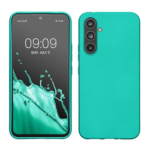 kwmobile Hülle kompatibel mit Samsung Galaxy A54 5G Hülle - TPU Silikon Handyhülle - Schutzhülle stoßabsorbierend flexibel - Case in Metallic Türkis kwmobile Hülle kompatibel mit Samsung Galaxy A54 5G Hülle - TPU Silikon Handyhülle - Schutzhülle stoßabsorbierend flexibel - Case in Metallic Türkis von kwmobile