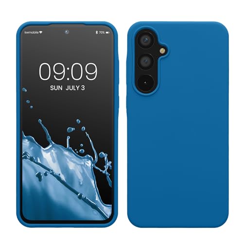 kwmobile Hülle kompatibel mit Samsung Galaxy A55 5G Hülle - Silikon Handy Case - Handyhülle weiche Oberfläche - kabelloses Laden - Blue Reef kwmobile Hülle kompatibel mit Samsung Galaxy A55 5G Hülle - Silikon Handy Case - Handyhülle weiche Oberfläche - kabelloses Laden - Blue Reef von kwmobile