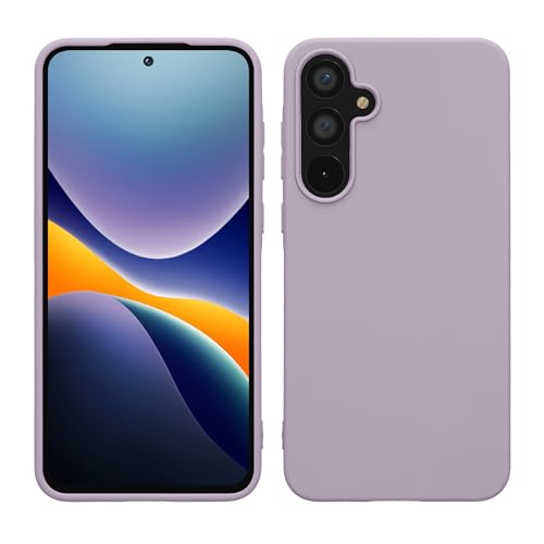 kwmobile Hülle kompatibel mit Samsung Galaxy A55 Hülle - weiches TPU Silikon Case - Cover geeignet für kabelloses Laden - Lavendel von kwmobile