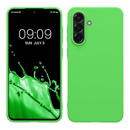 kwmobile Hülle kompatibel mit Samsung Galaxy A56 5G Hülle - weiches TPU Silikon Case - Cover geeignet für kabelloses Laden - Limettengrün kwmobile Hülle kompatibel mit Samsung Galaxy A56 5G Hülle - weiches TPU Silikon Case - Cover geeignet für kabelloses Laden - Limettengrün von kwmobile