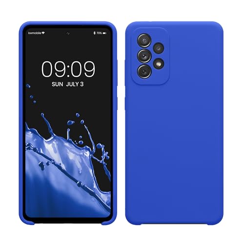 kwmobile Hülle kompatibel mit Samsung Galaxy A72 Hülle - Silikon Handy Case - Handyhülle weiche Oberfläche - kabelloses Laden - Baltik Blau kwmobile Hülle kompatibel mit Samsung Galaxy A72 Hülle - Silikon Handy Case - Handyhülle weiche Oberfläche - kabelloses Laden - Baltik Blau von kwmobile