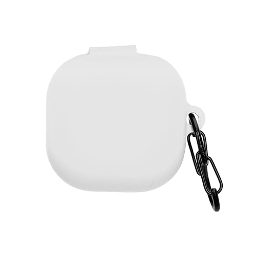 kwmobile Hülle kompatibel mit Samsung Galaxy Buds FE Kopfhörer - Silikon Schutzhülle Etui Case Cover Schoner in Weiß von kwmobile