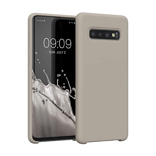 kwmobile Hülle kompatibel mit Samsung Galaxy S10 Hülle - Silikon Handy Case - Handyhülle weiche Oberfläche - kabelloses Laden - Beige matt kwmobile Hülle kompatibel mit Samsung Galaxy S10 Hülle - Silikon Handy Case - Handyhülle weiche Oberfläche - kabelloses Laden - Beige matt von kwmobile