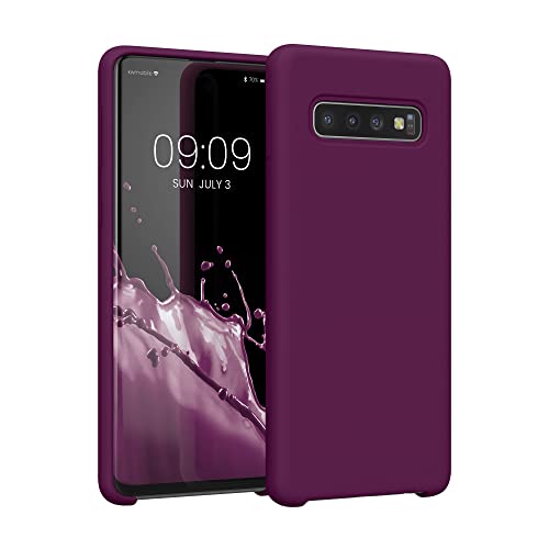 kwmobile Hülle kompatibel mit Samsung Galaxy S10 Hülle - Silikon Handy Case - Handyhülle weiche Oberfläche - kabelloses Laden - Bordeaux Violett kwmobile Hülle kompatibel mit Samsung Galaxy S10 Hülle - Silikon Handy Case - Handyhülle weiche Oberfläche - kabelloses Laden - Bordeaux Violett von kwmobile