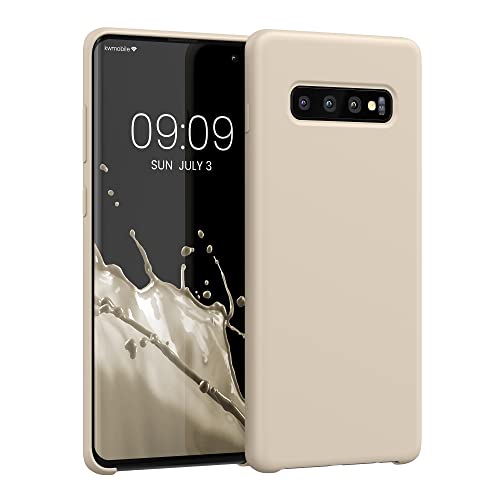 kwmobile Hülle kompatibel mit Samsung Galaxy S10 Plus / S10+ Hülle - Silikon Handy Case - Handyhülle weiche Oberfläche - kabelloses Laden - Creme matt kwmobile Hülle kompatibel mit Samsung Galaxy S10 Plus / S10+ Hülle - Silikon Handy Case - Handyhülle weiche Oberfläche - kabelloses Laden - Creme matt von kwmobile