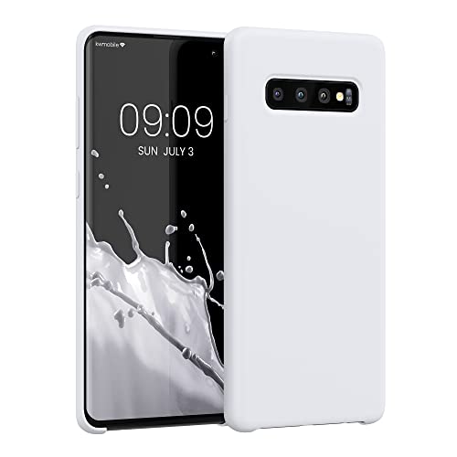 kwmobile Hülle kompatibel mit Samsung Galaxy S10 Plus / S10+ Hülle - Silikon Handy Case - Handyhülle weiche Oberfläche - kabelloses Laden - Weiß matt kwmobile Hülle kompatibel mit Samsung Galaxy S10 Plus / S10+ Hülle - Silikon Handy Case - Handyhülle weiche Oberfläche - kabelloses Laden - Weiß matt von kwmobile