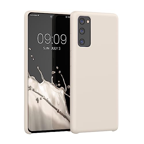 kwmobile Hülle kompatibel mit Samsung Galaxy S20 FE Hülle - Silikon Handy Case - Handyhülle weiche Oberfläche - kabelloses Laden - Creme von kwmobile