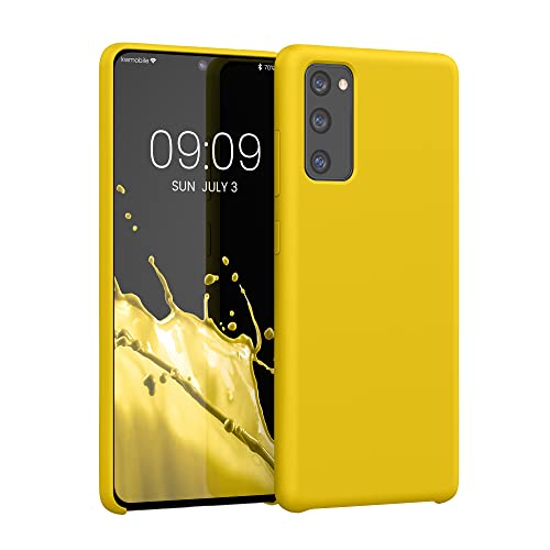 kwmobile Hülle kompatibel mit Samsung Galaxy S20 FE Hülle - Silikon Handy Case - Handyhülle weiche Oberfläche - kabelloses Laden - Strahlend Gelb von kwmobile