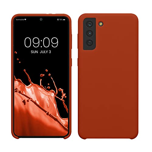 kwmobile Hülle kompatibel mit Samsung Galaxy S21 Plus Hülle - Silikon Handy Case - Handyhülle weiche Oberfläche - kabelloses Laden - Rusty Orange kwmobile Hülle kompatibel mit Samsung Galaxy S21 Plus Hülle - Silikon Handy Case - Handyhülle weiche Oberfläche - kabelloses Laden - Rusty Orange von kwmobile