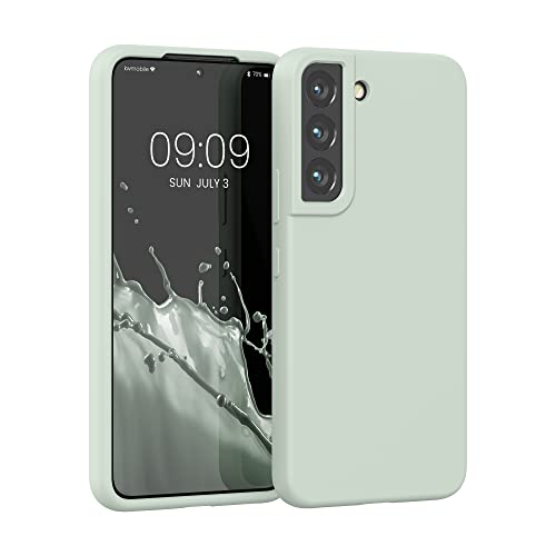 kwmobile Schutzhülle kompatibel mit Samsung S22 Hülle - Silikon Case Handyhülle S22 - Handyhülle Samsung S22 weiche Oberfläche - kabelloses Laden - Cool Mint kwmobile Schutzhülle kompatibel mit Samsung S22 Hülle - Silikon Case Handyhülle S22 - Handyhülle Samsung S22 weiche Oberfläche - kabelloses Laden - Cool Mint von kwmobile