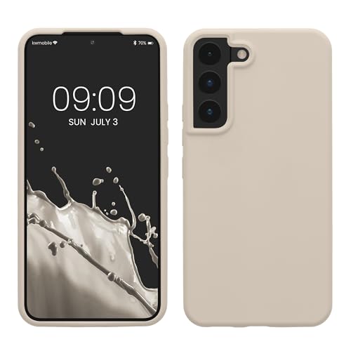 kwmobile Schutzhülle kompatibel mit Samsung S22 Hülle - Silikon Case Handyhülle S22 - Handyhülle Samsung S22 weiche Oberfläche - kabelloses Laden - Creme matt kwmobile Schutzhülle kompatibel mit Samsung S22 Hülle - Silikon Case Handyhülle S22 - Handyhülle Samsung S22 weiche Oberfläche - kabelloses Laden - Creme matt von kwmobile