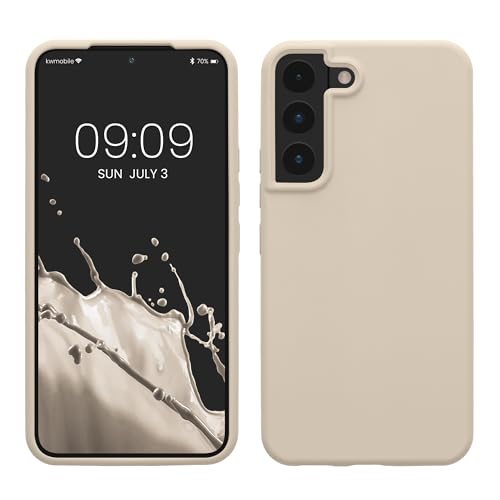 kwmobile Schutzhülle kompatibel mit Samsung S22 Hülle - Silikon Case Handyhülle S22 - Handyhülle Samsung S22 weiche Oberfläche - kabelloses Laden - Creme kwmobile Schutzhülle kompatibel mit Samsung S22 Hülle - Silikon Case Handyhülle S22 - Handyhülle Samsung S22 weiche Oberfläche - kabelloses Laden - Creme von kwmobile