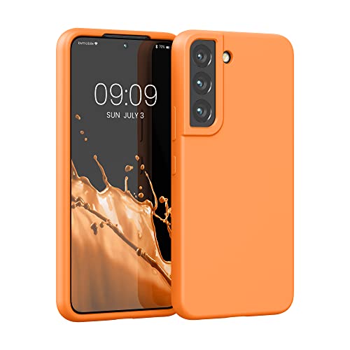 kwmobile Schutzhülle kompatibel mit Samsung S22 Hülle - Silikon Case Handyhülle S22 - Handyhülle Samsung S22 weiche Oberfläche - kabelloses Laden - Fruity Orange kwmobile Schutzhülle kompatibel mit Samsung S22 Hülle - Silikon Case Handyhülle S22 - Handyhülle Samsung S22 weiche Oberfläche - kabelloses Laden - Fruity Orange von kwmobile