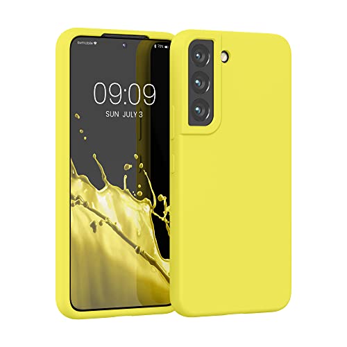 kwmobile Schutzhülle kompatibel mit Samsung S22 Hülle - Silikon Case Handyhülle S22 - Handyhülle Samsung S22 weiche Oberfläche - kabelloses Laden - Zitronengelb kwmobile Schutzhülle kompatibel mit Samsung S22 Hülle - Silikon Case Handyhülle S22 - Handyhülle Samsung S22 weiche Oberfläche - kabelloses Laden - Zitronengelb von kwmobile