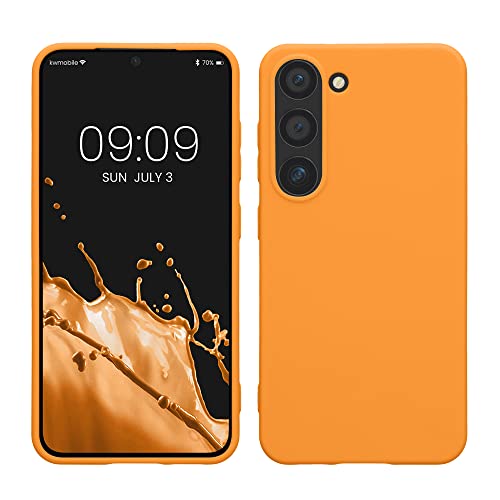 kwmobile Hülle kompatibel mit Samsung Galaxy S23 Hülle - TPU Silikon S23 Handyhülle - Case stoßabsorbierend flexibel - Kabelloses Laden - Fruity Orange kwmobile Hülle kompatibel mit Samsung Galaxy S23 Hülle - TPU Silikon S23 Handyhülle - Case stoßabsorbierend flexibel - Kabelloses Laden - Fruity Orange von kwmobile