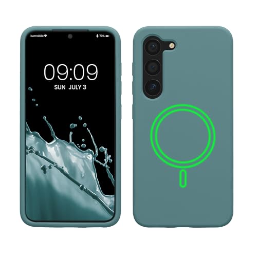 kwmobile Hülle kompatibel mit Samsung Galaxy S23 Hülle - magnetisches Silikon Case kompatibel mit MagSafe - Cover gummiert Arctic Night kwmobile Hülle kompatibel mit Samsung Galaxy S23 Hülle - magnetisches Silikon Case kompatibel mit MagSafe - Cover gummiert Arctic Night von kwmobile