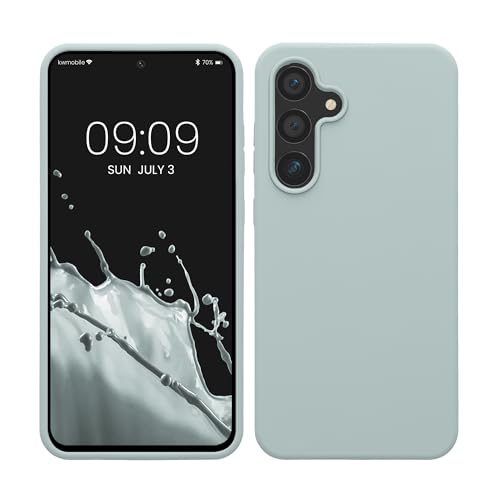 kwmobile Hülle kompatibel mit Samsung Galaxy S24 FE Hülle - Silikon Handy Case - Handyhülle weiche Oberfläche - kabelloses Laden - Cool Mint kwmobile Hülle kompatibel mit Samsung Galaxy S24 FE Hülle - Silikon Handy Case - Handyhülle weiche Oberfläche - kabelloses Laden - Cool Mint von kwmobile
